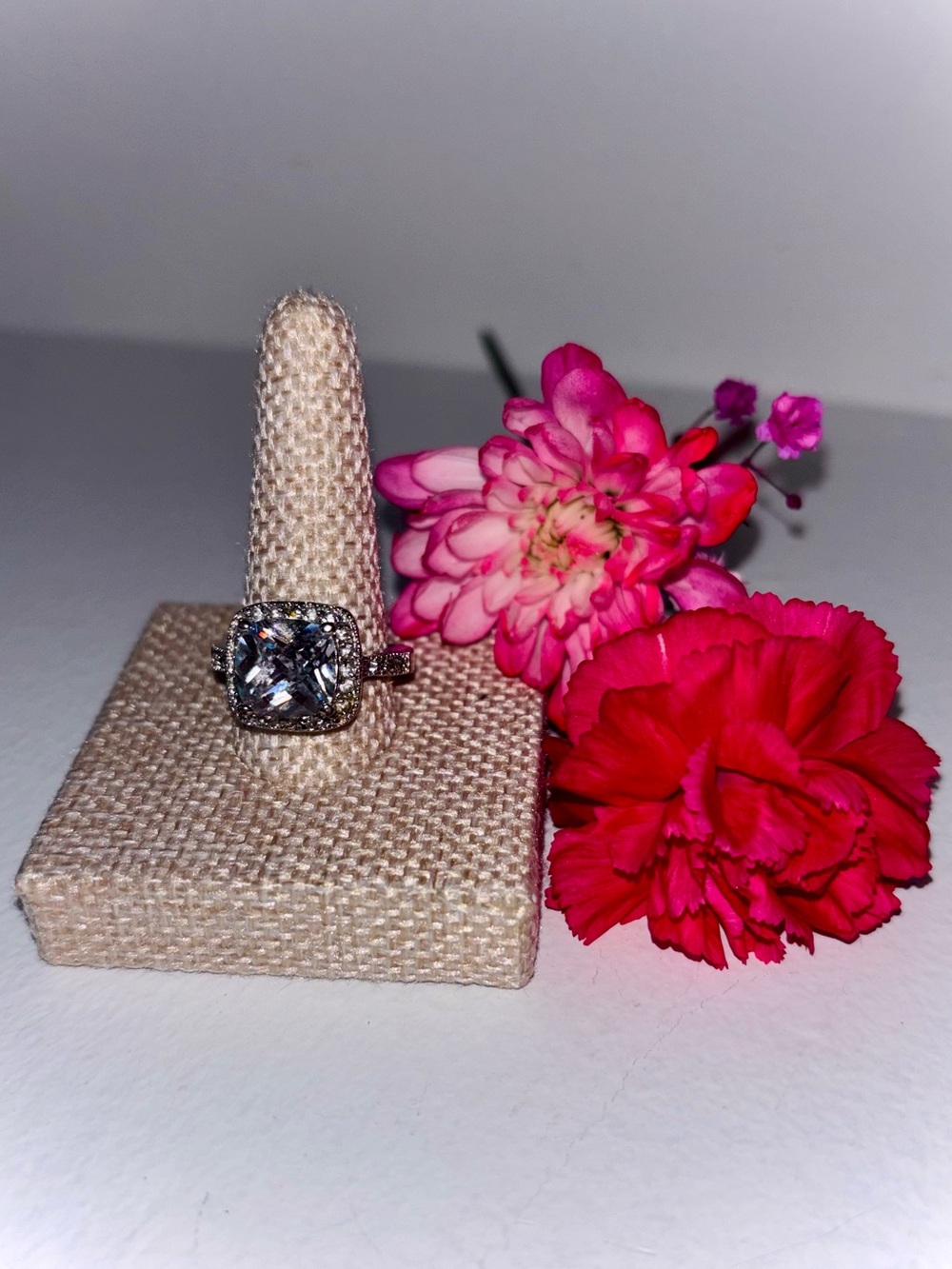 Lia Sophia “Grand Entrance” Cushion Cut Ring Size 7